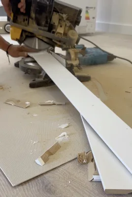 Instalación de suelo de madera natural en Las Rozas