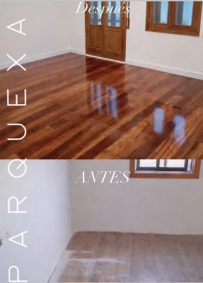 Instalación de suelo de madera natural en Badajoz